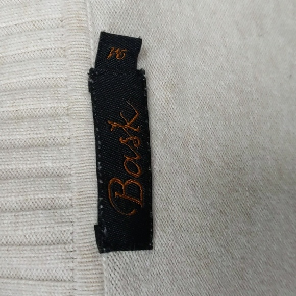 Bask Beige Fit & Flare Button Down Cardigan Sweater - Medium - Picture 4 of 6